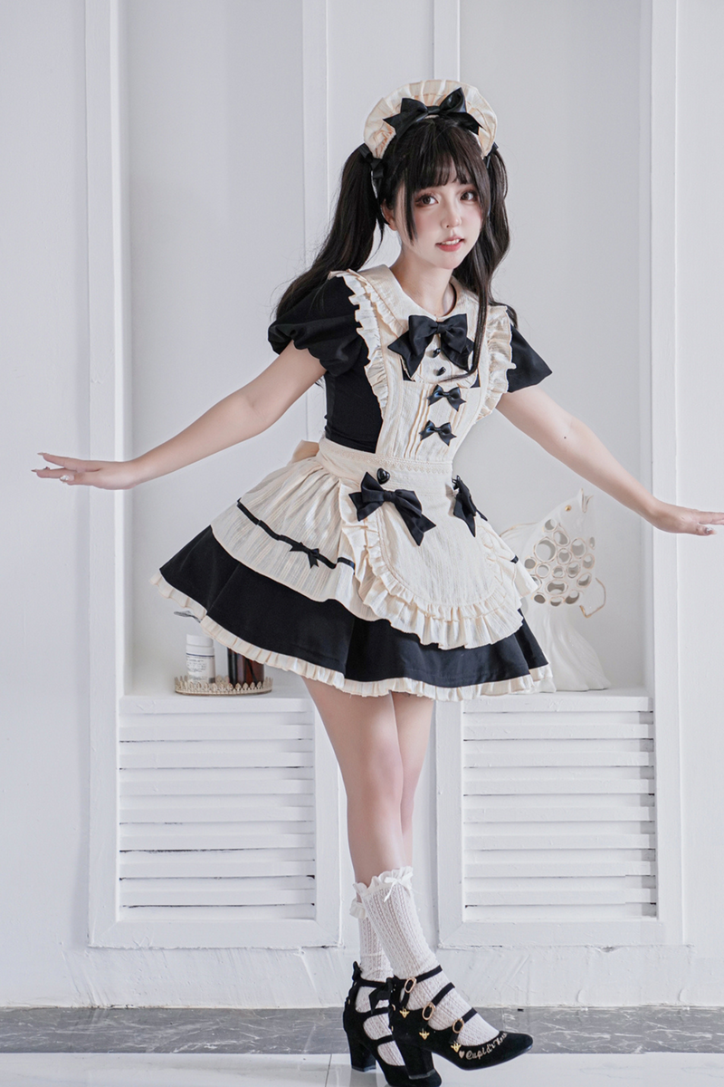 Little Maid Lolita Dress + Apron + Sleeves + Headband