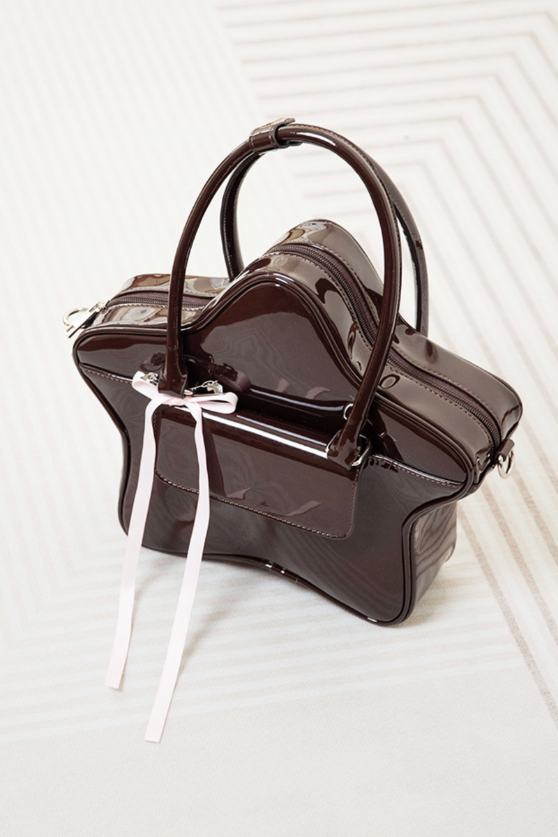 Chocolate Star Ribbon Y2k Bag