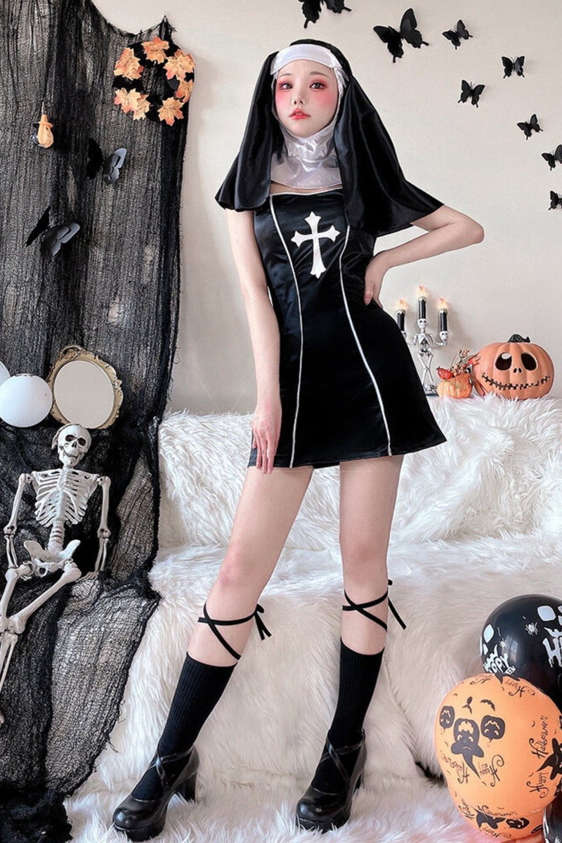 Nightclub Nun Masquerade Dress