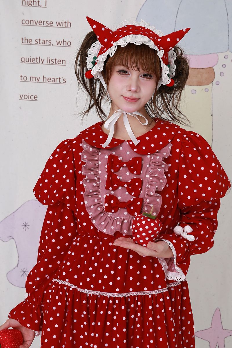 Retro Girly Dot Ribbon Dress