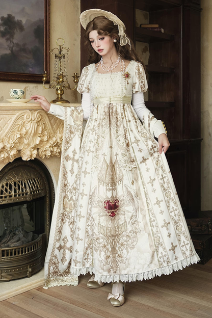 Lolita Dress + Shawl + Necklace