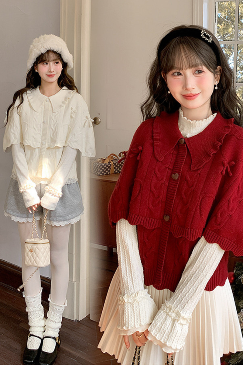 Girly Loose Lapel Sweater