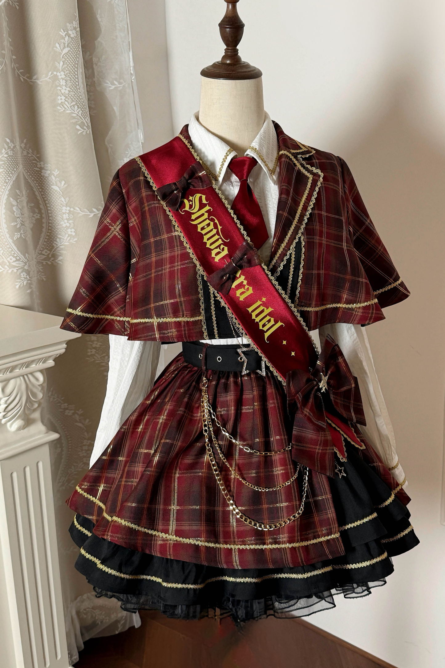 Retro Plaid Idol Lolita Set