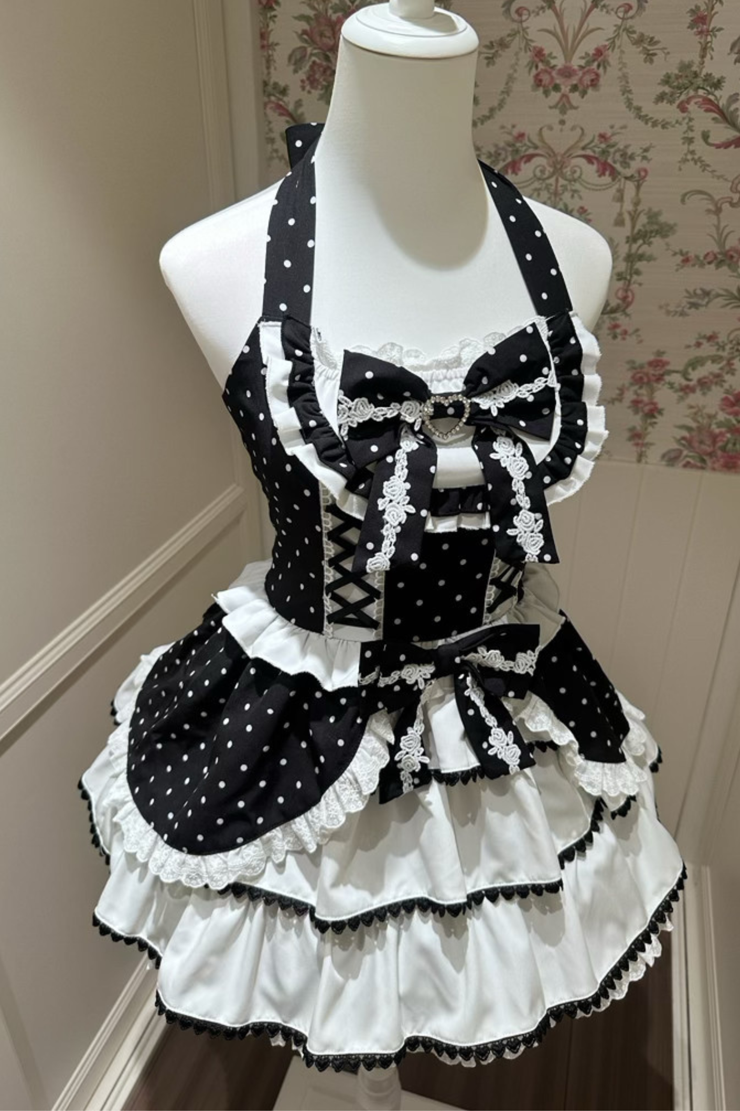 Sweetheart Dot Dress + Inner Top