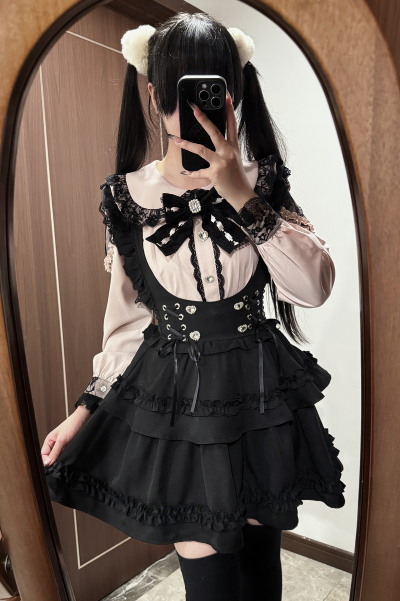 Doll Shirt + Ruffle Sass Skirt