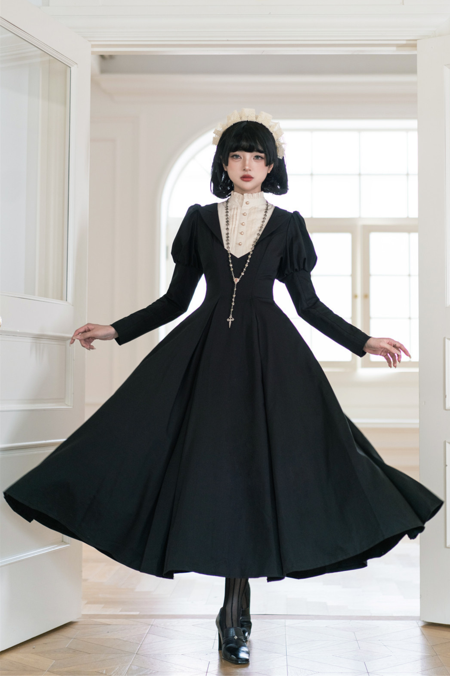 Gothic Flared Long Lolita Dress