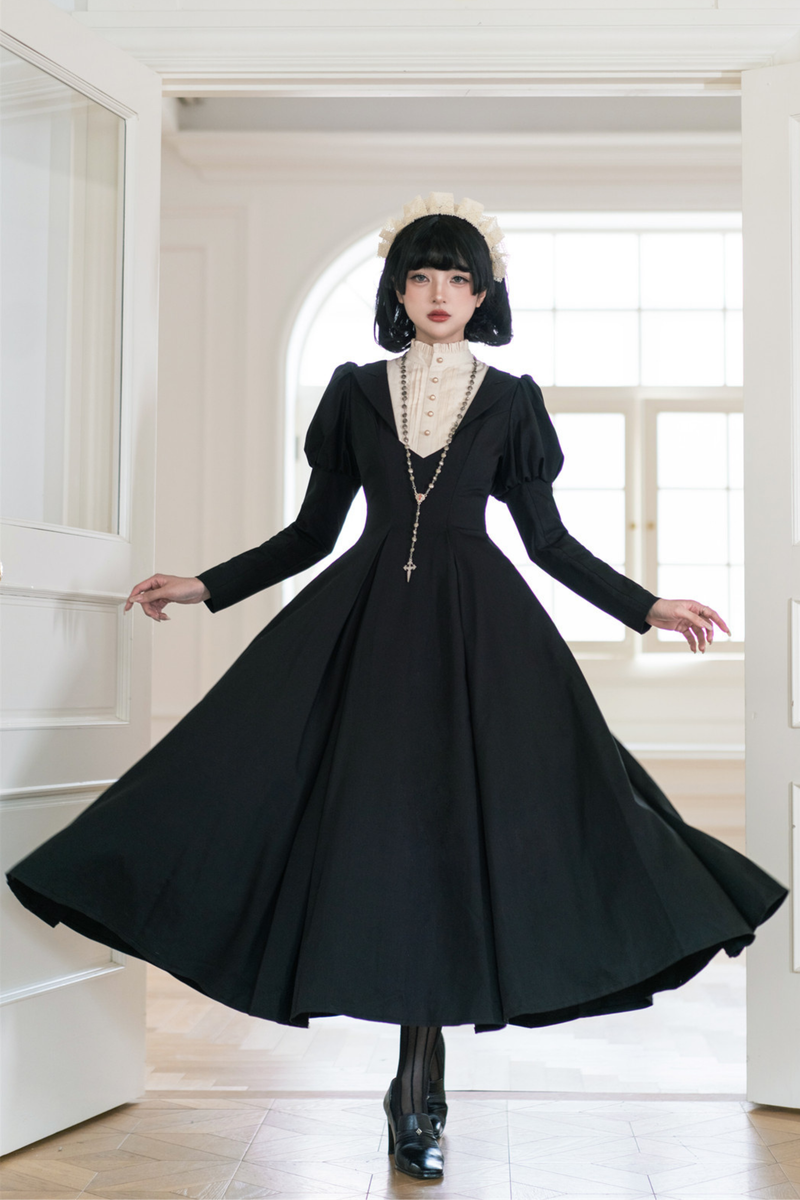 Gothic Flared Long Lolita Dress