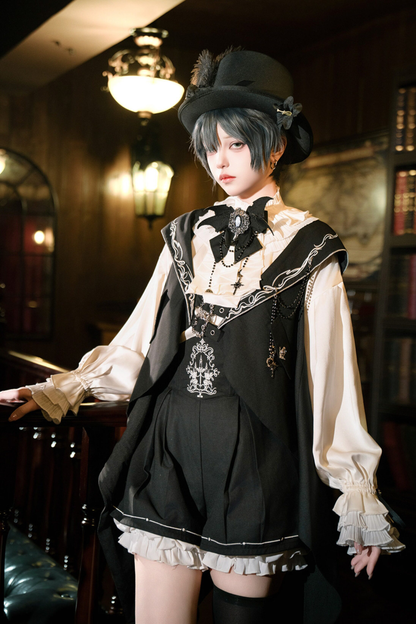 Dark Prince Suspender Shorts
