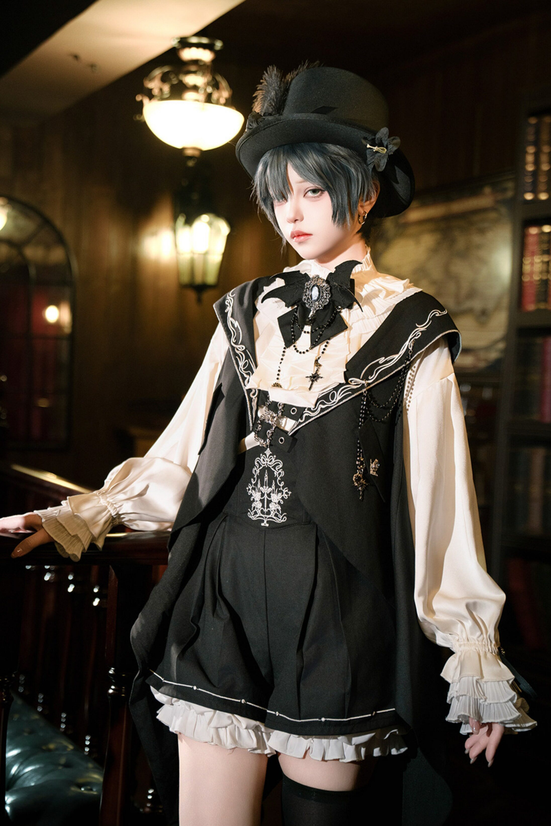 Dark Prince Suspender Shorts