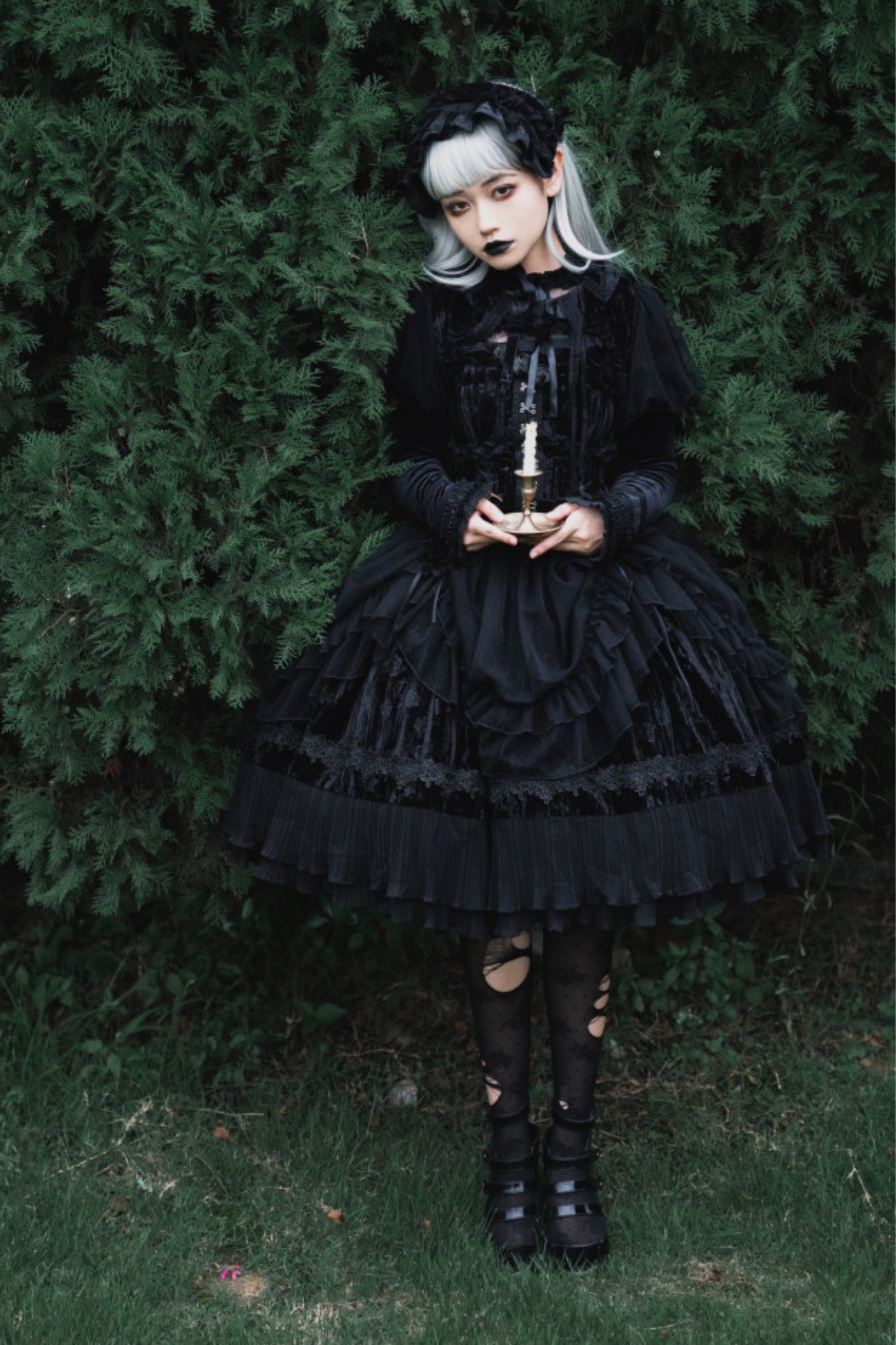 Gothic Doll Lolita Dress + Short Jacket