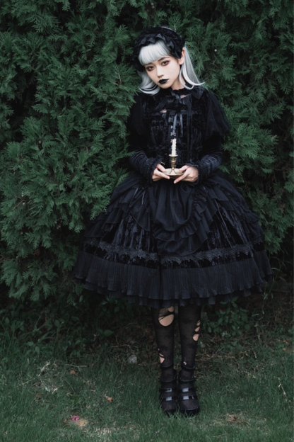 Gothic Doll Lolita Dress + Short Jacket