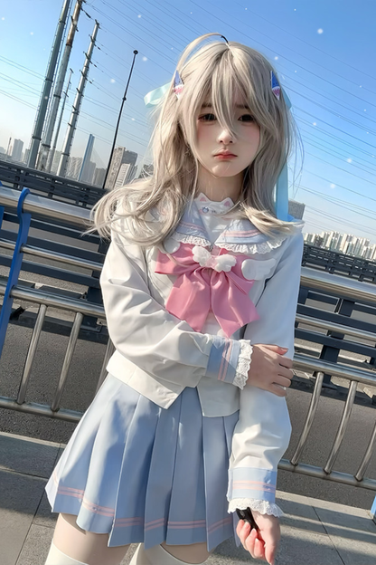 Sweet Sailor Top + Skirt + Tie