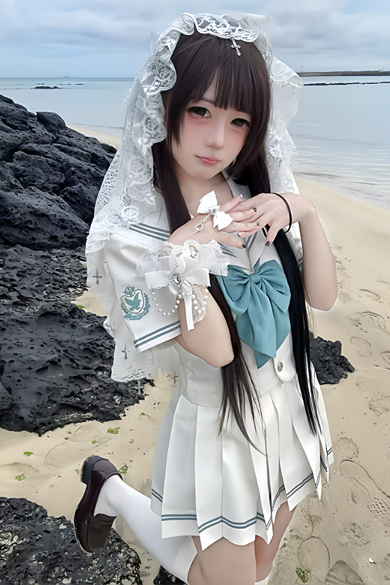 Pure Girl Sailor Top + Skirt + Ribbon