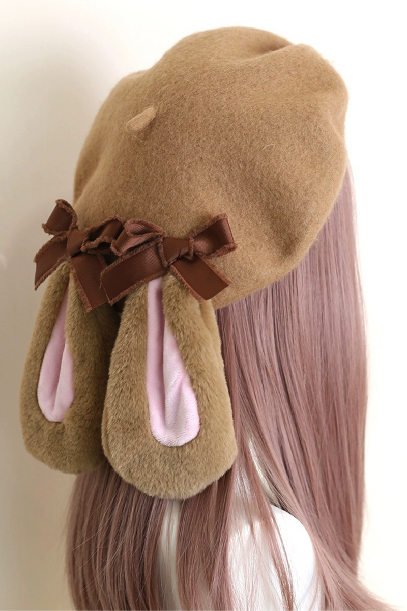 Caramel Ribbon Beret