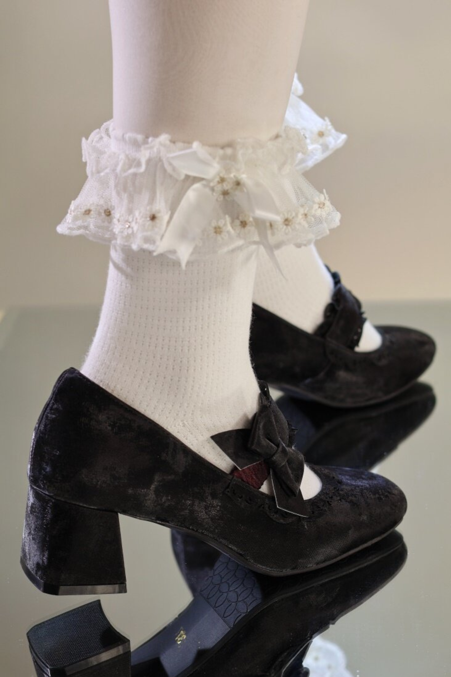 Butterfly Mid Heel Lolita Shoes
