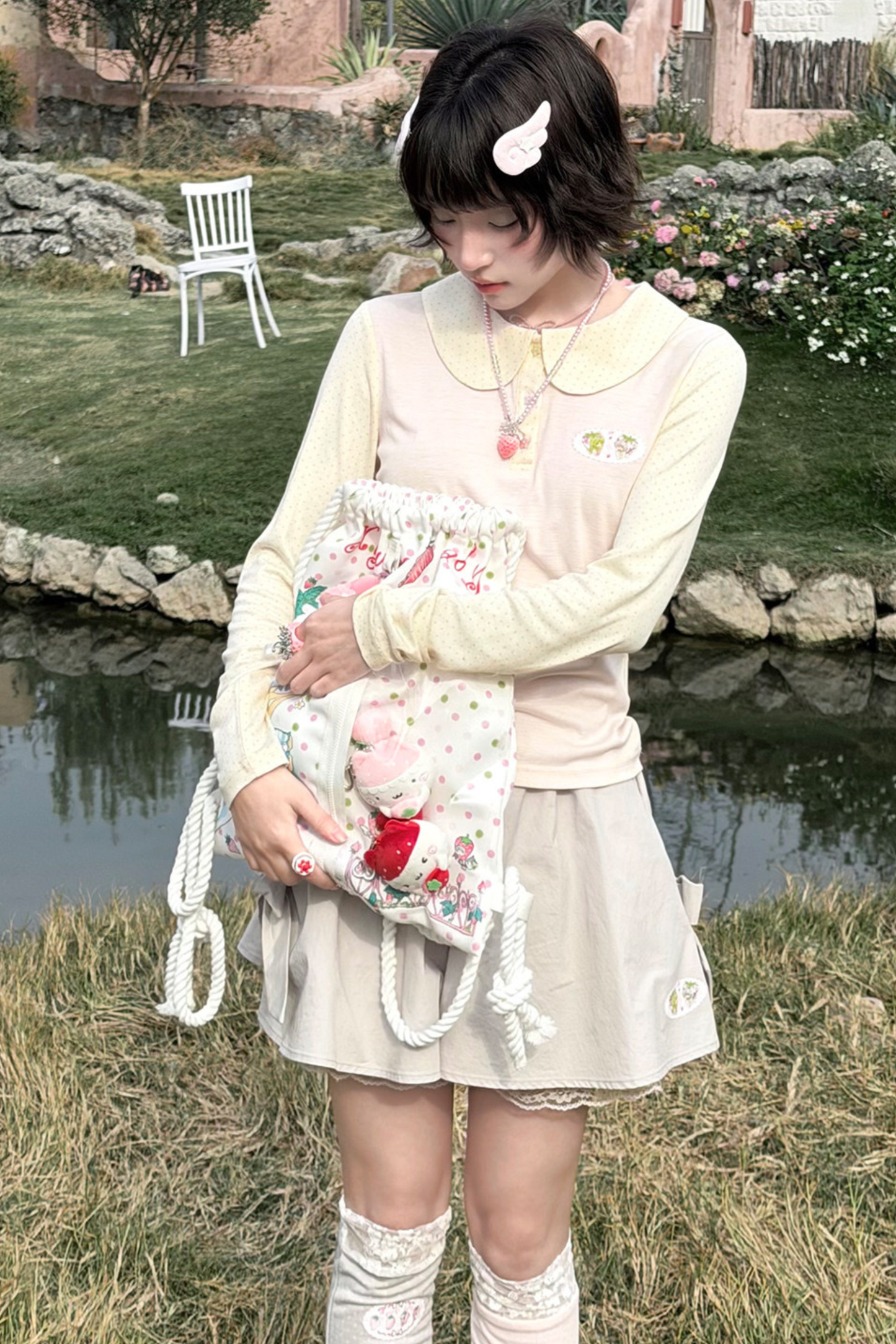 Sugar Heart Long Sleeve Top + Skirt