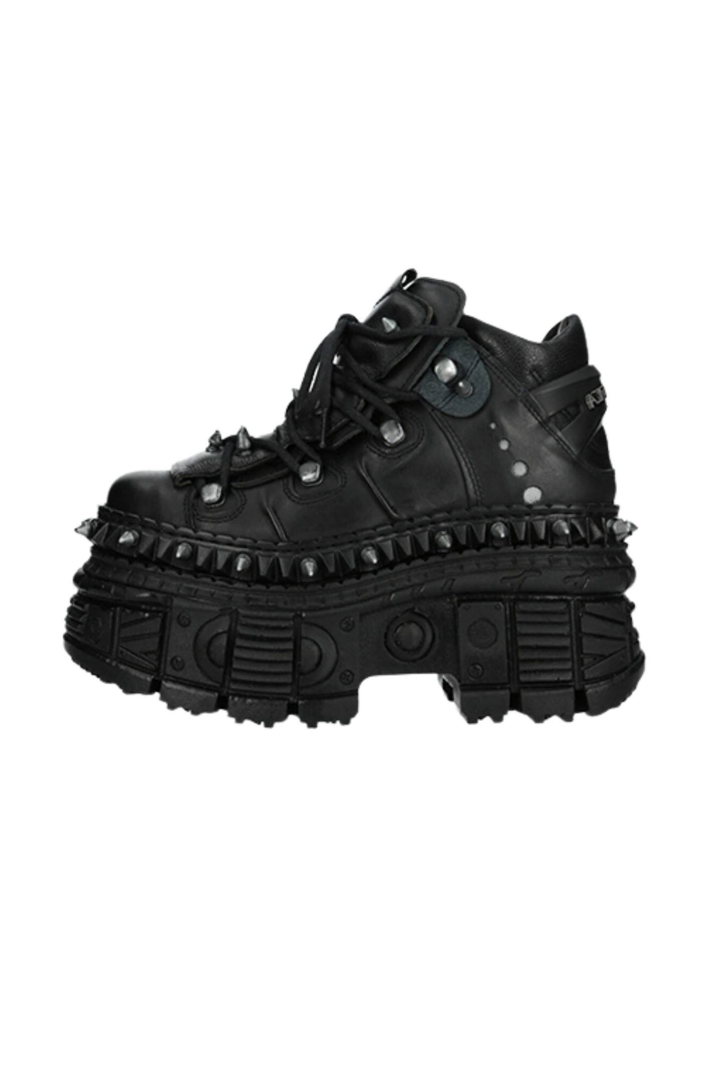 Mode Black Punk Studded Shoes
