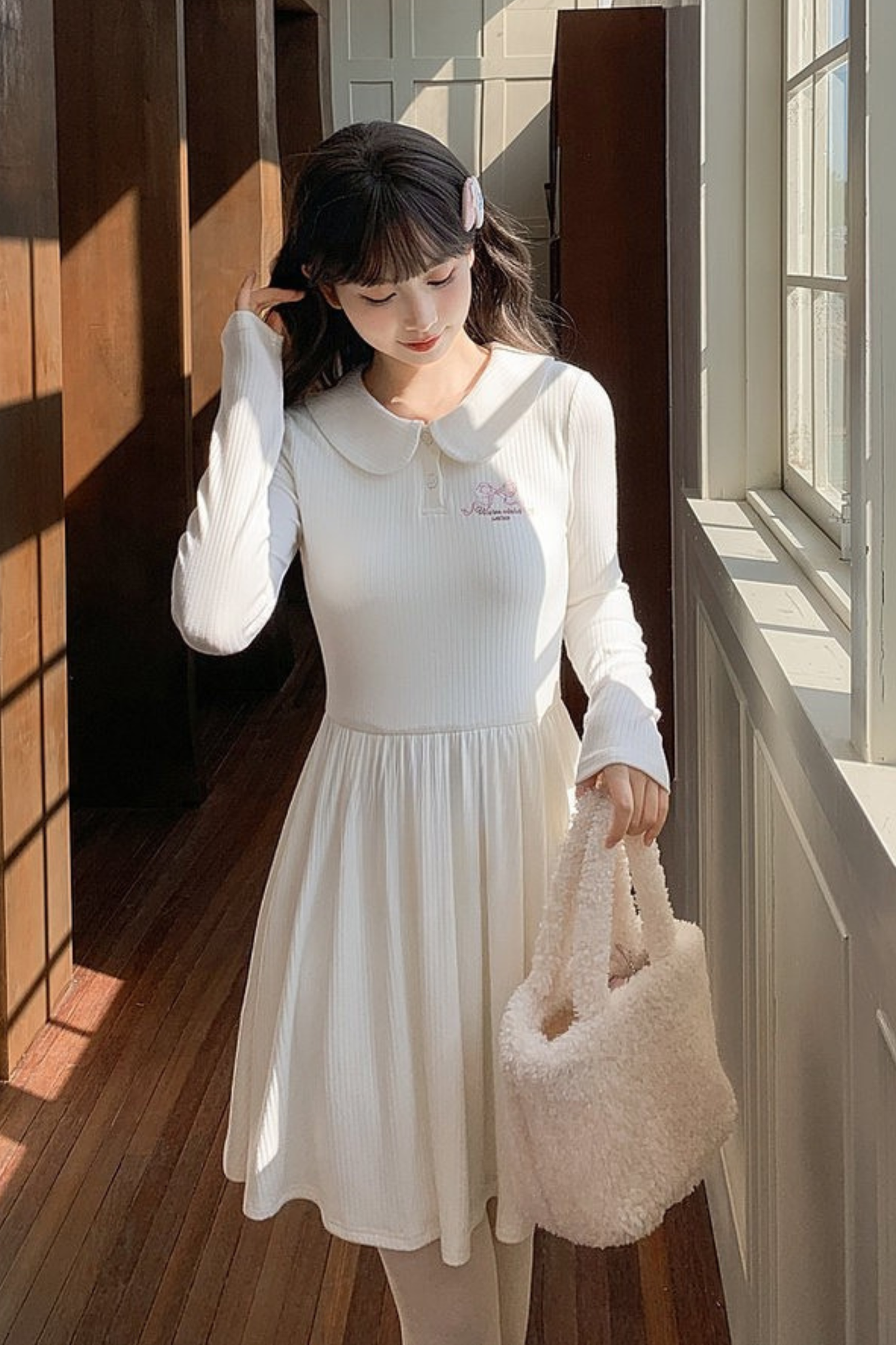 Milk Doll Color French Knit Dress