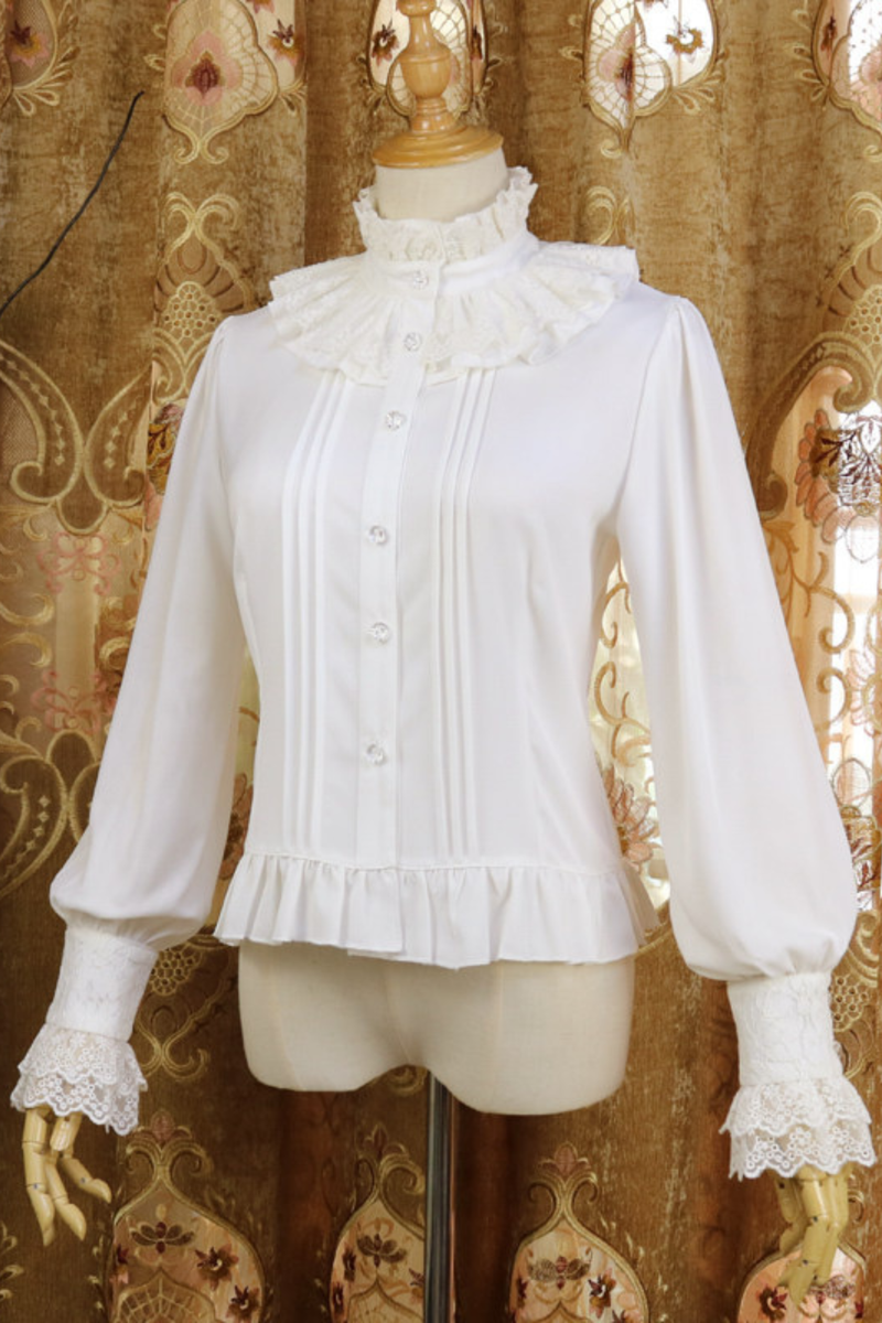 Neck Retro Chiffon Lolita Blouse