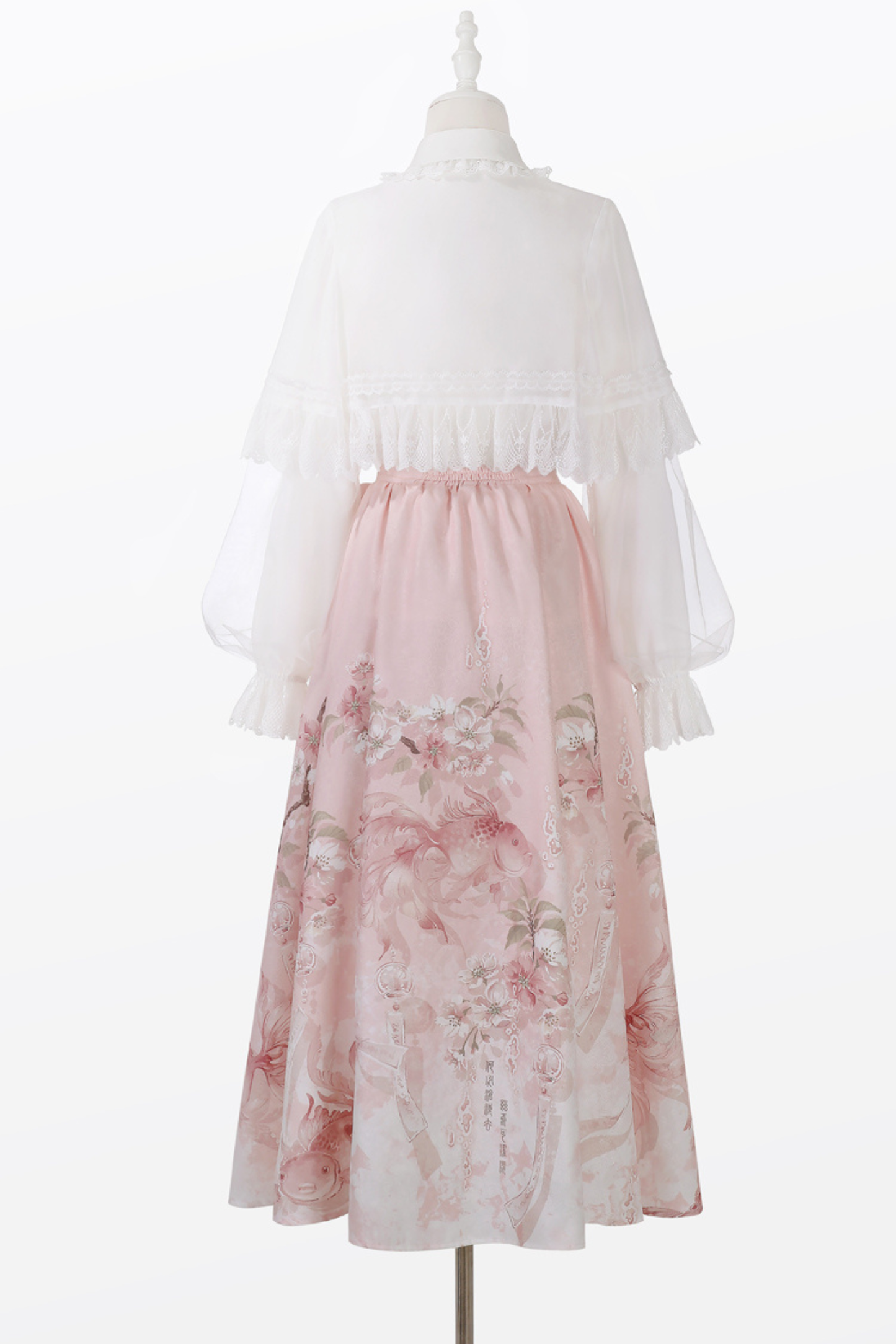 Sweet Flower Shawl + Blouse + Skirt
