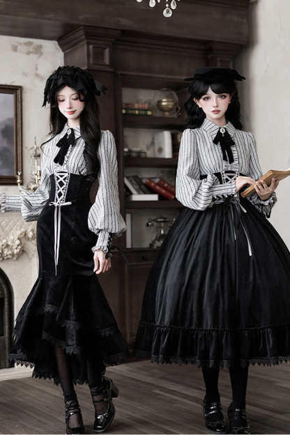 Fish Tail Dress + Flare Dress + Hat + Headband
