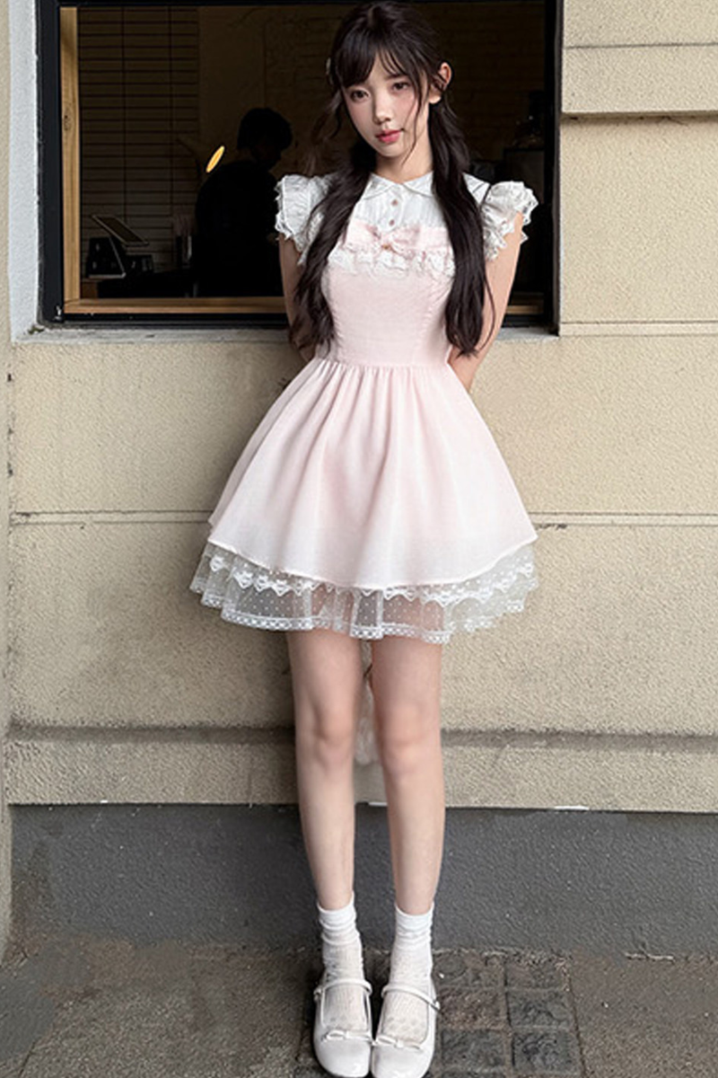 Sweet Girly Lace Princess Dress