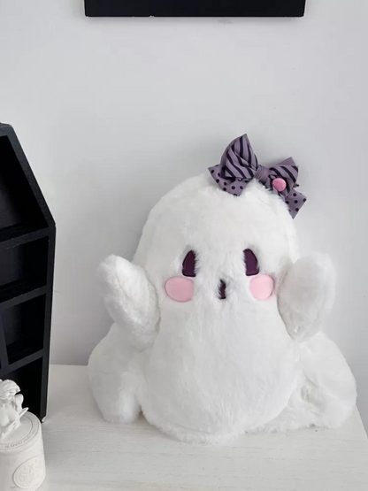 Fluffy White Ghost Backpack