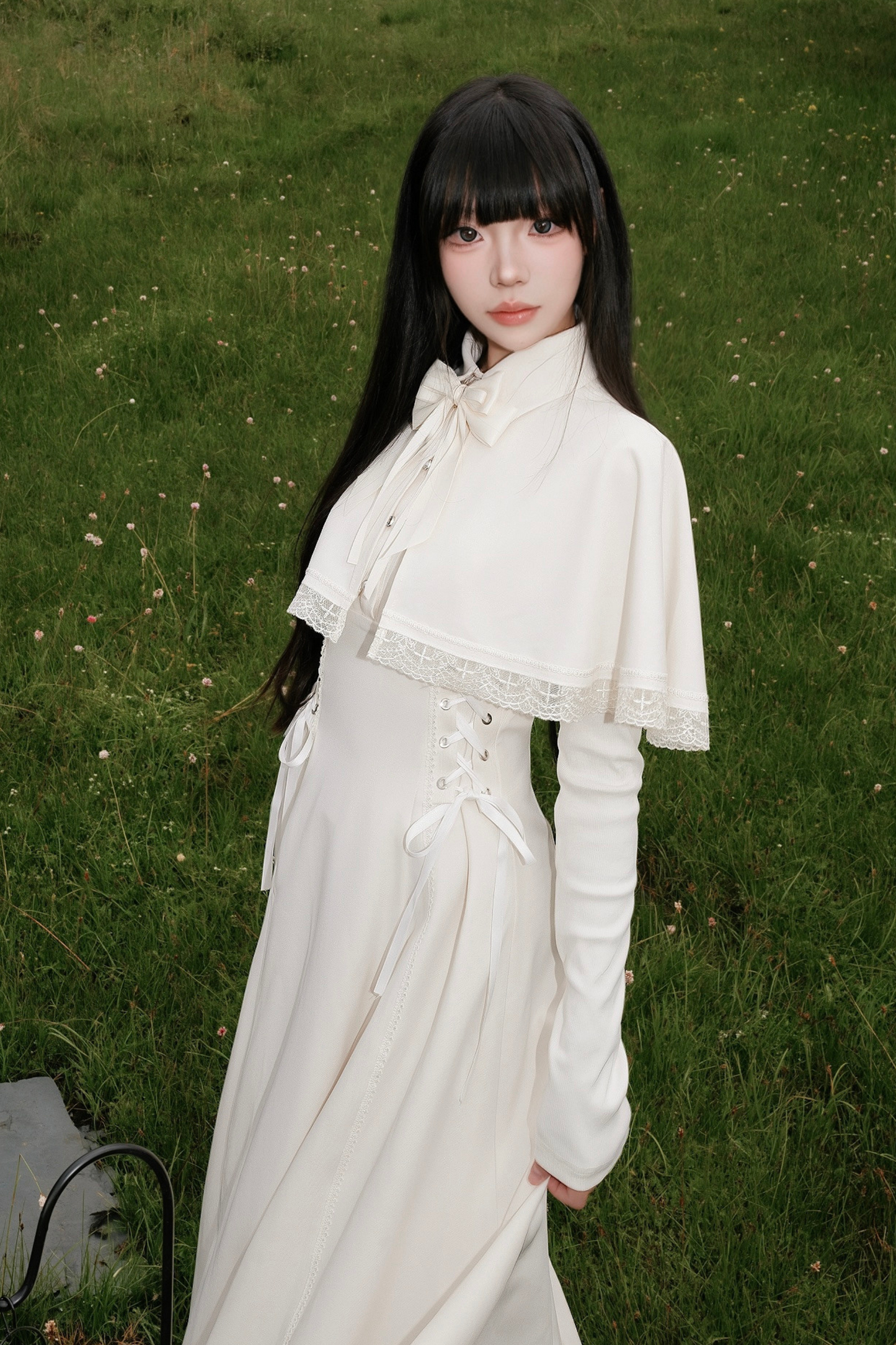 French Cape Retro Dress