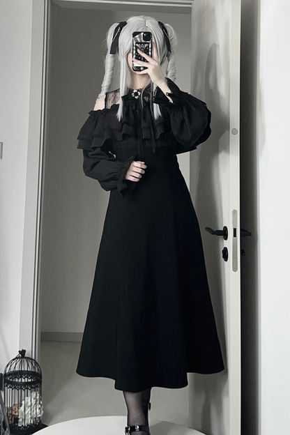 Mysterious Dark Long Dress