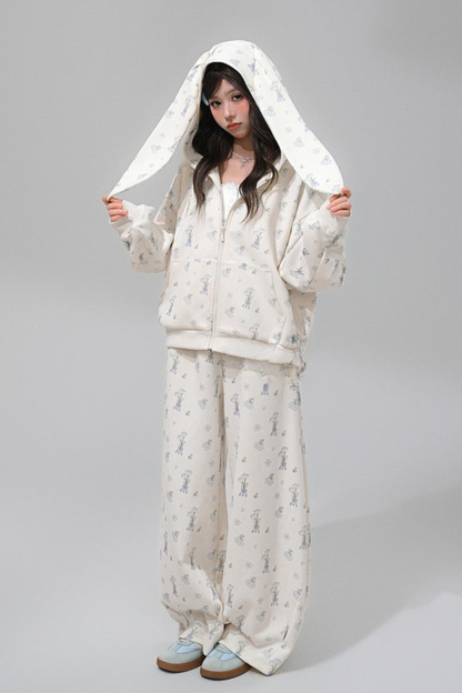 Rabbit Ear Hooded Jacket + Pants