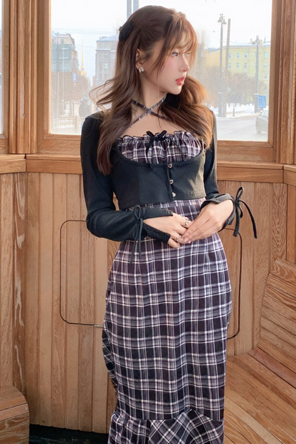 Mermaid Plaid Dress