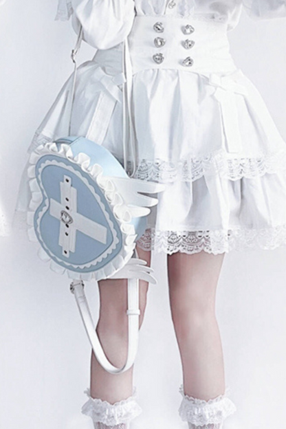 Ruffled Subculture Heart Bag