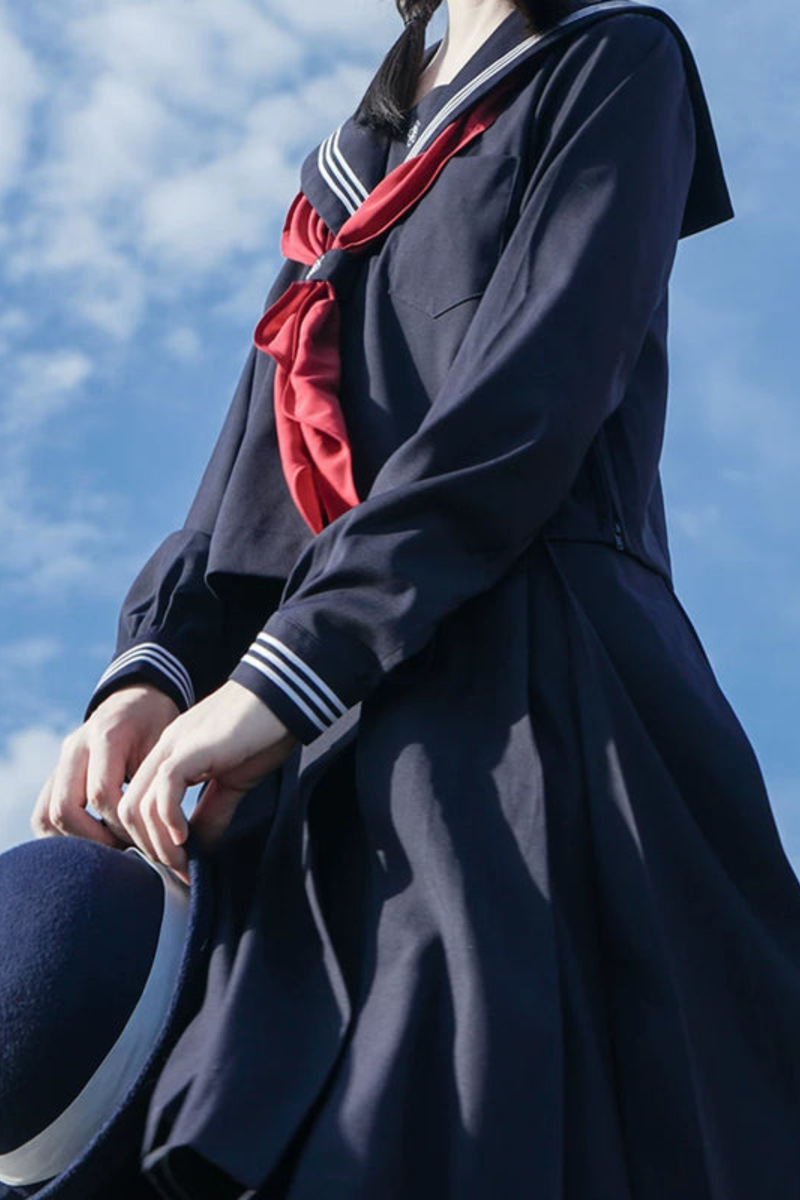 Sailor Top + Pleated Skirt