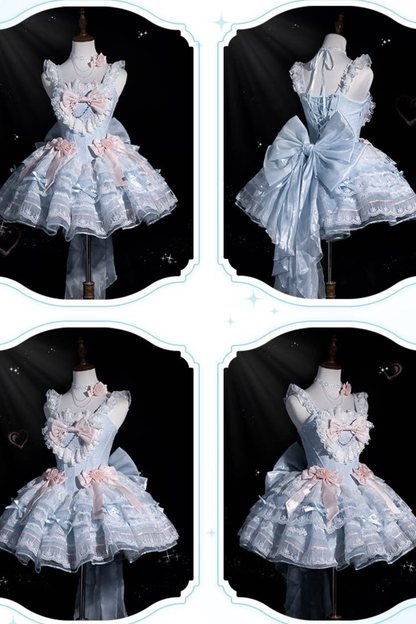 Light Sweet Lolita Jumper Skirt + Hat + Hairband