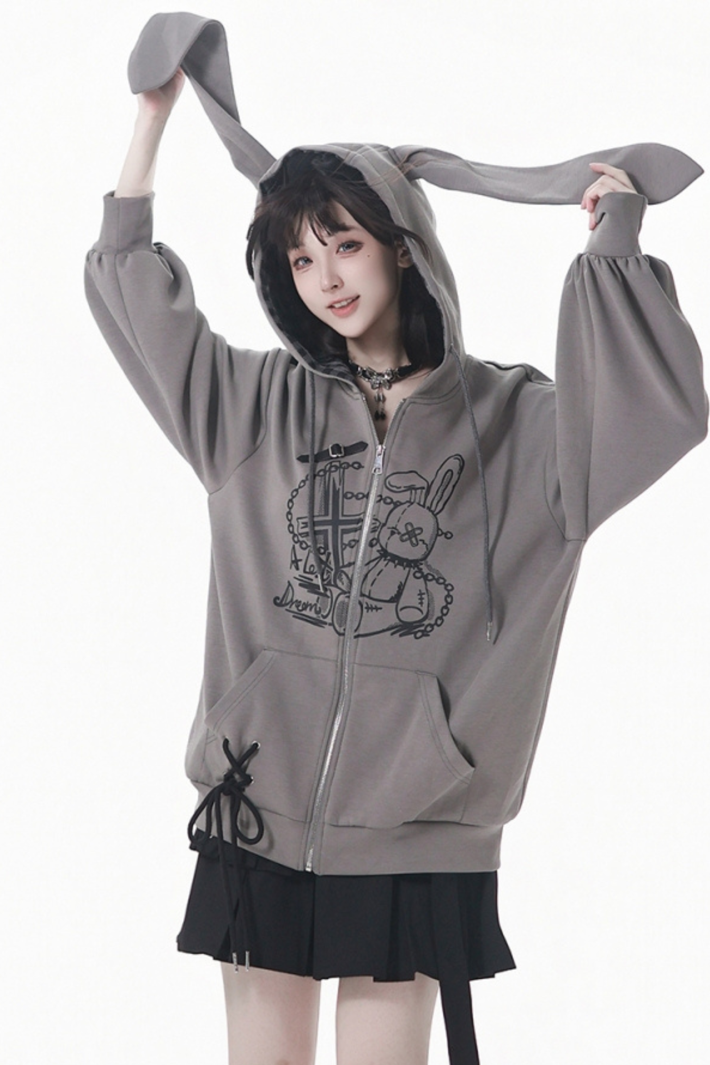 Rabbit Hoodie + Skirt