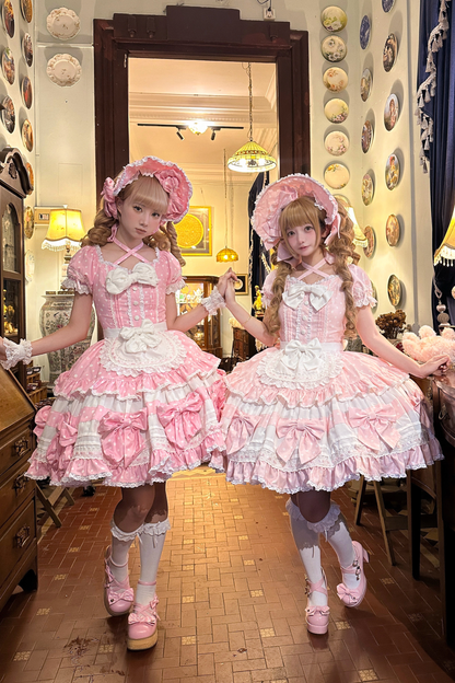 Doll Dot Big Ribbon Lolita Dress