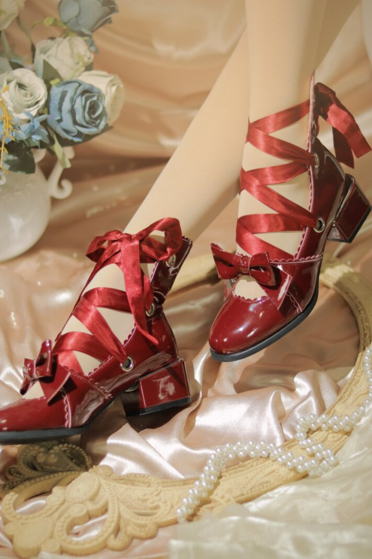 Lace-up Retro Lolita Shoes