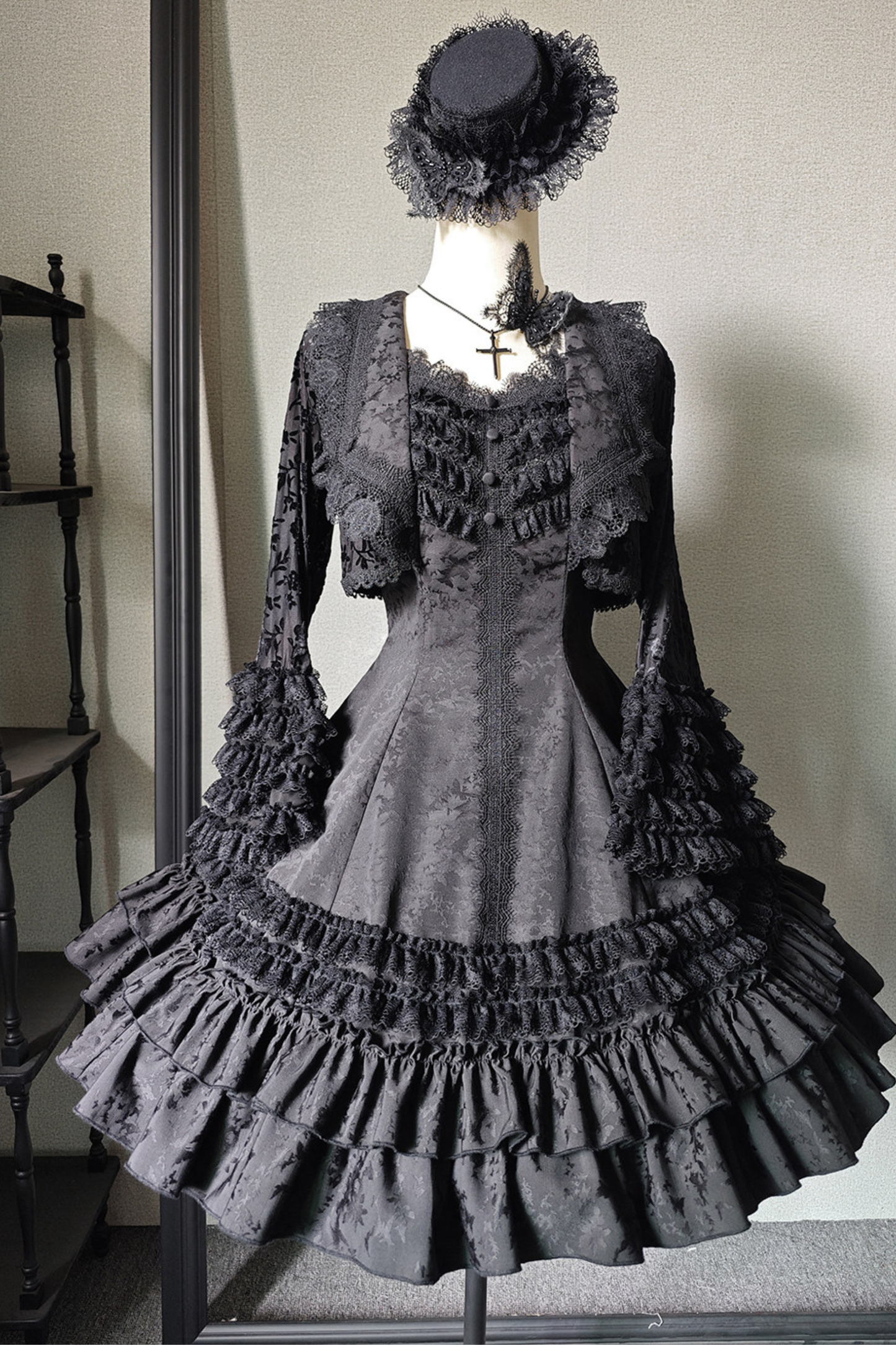 Slim-fit Gothic Lolita Jumper Skirt + Jacket