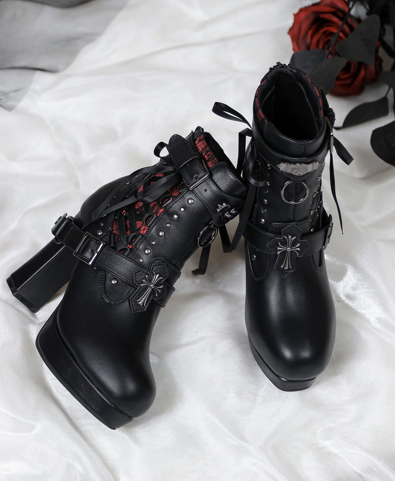 Lacybones Dark Gothic Punk Boots