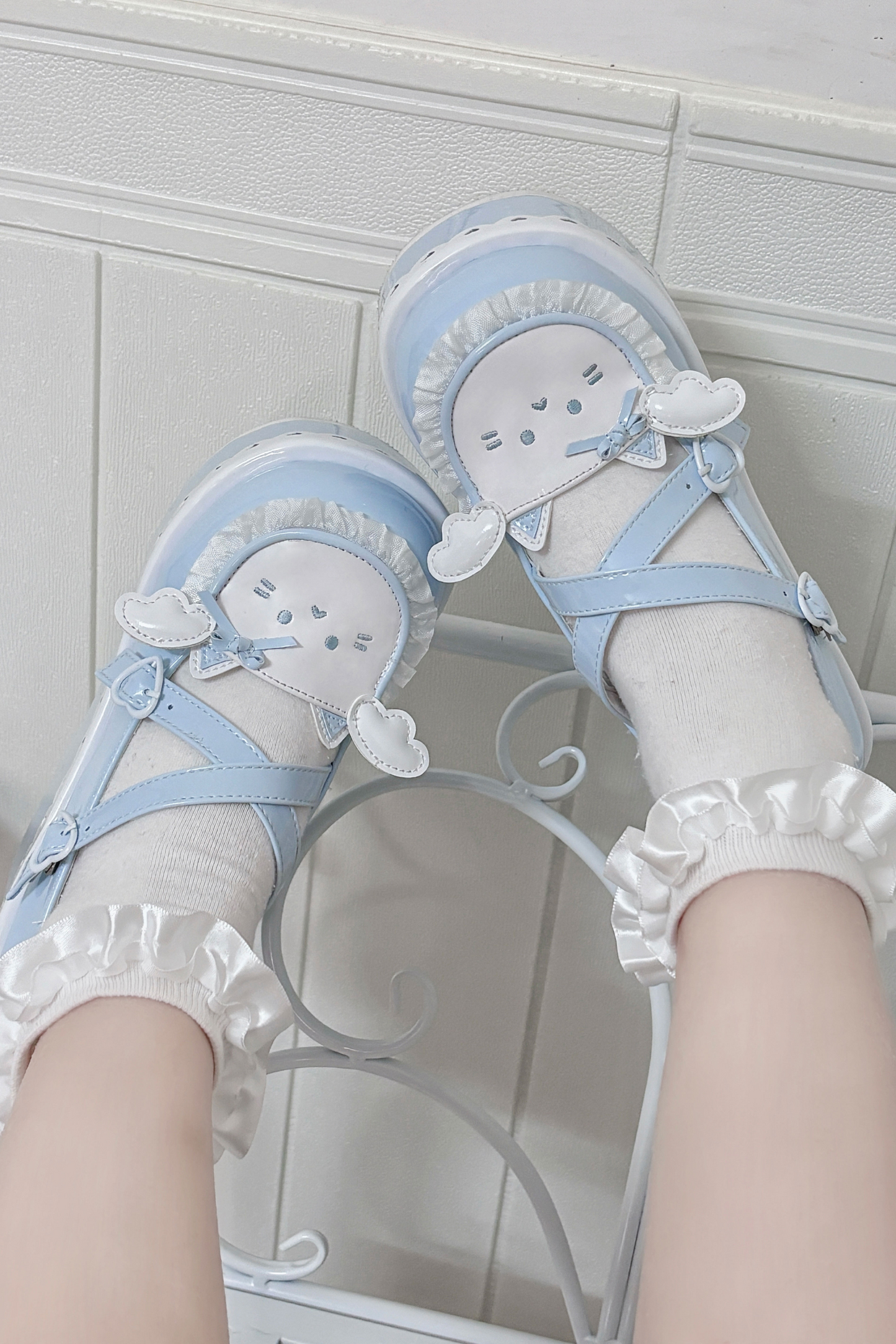 Meow Fray Animal Platform Shoes