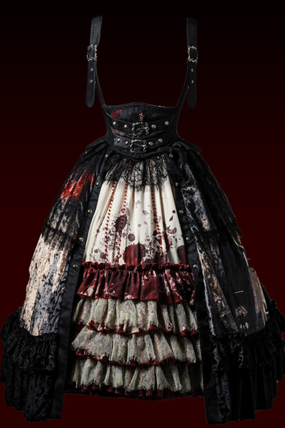 Gothic Lolita Dark Jumper Skirt + Shirt