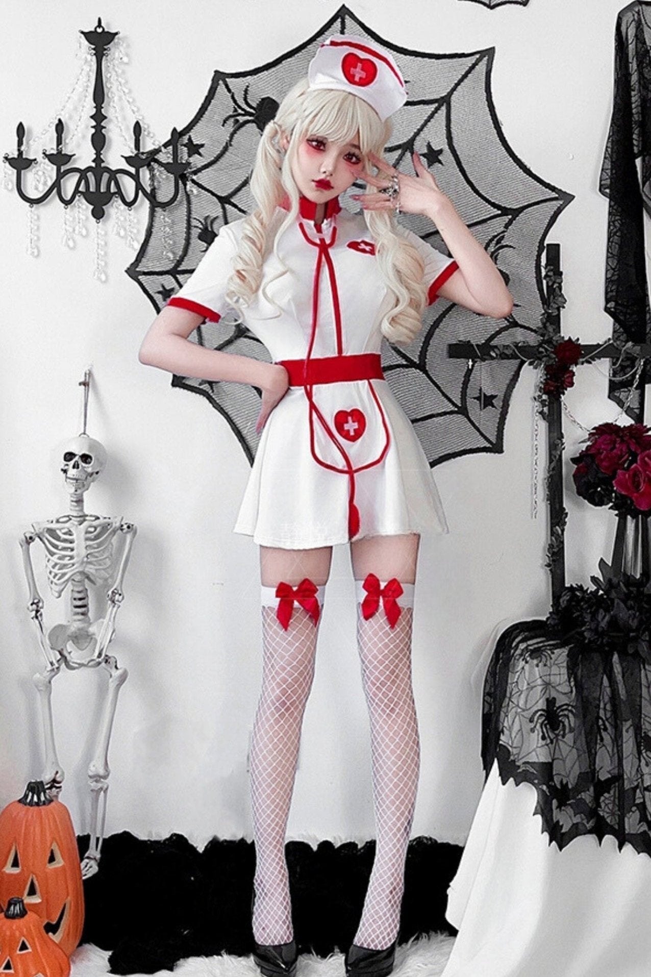 Female Atmosphere Nurse Cosplay Dress
