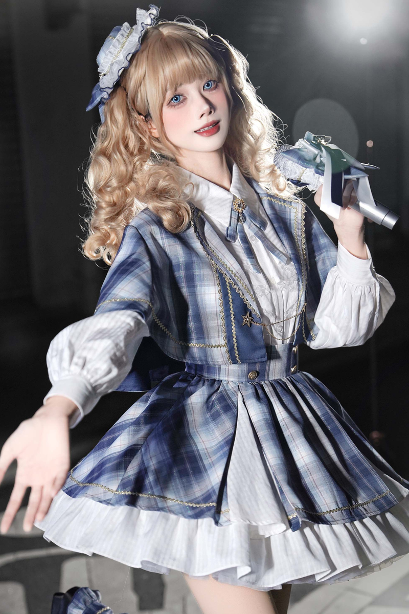 Starlight Idol Cosplay Cape + Shirt + Skirt + Leg Warmers