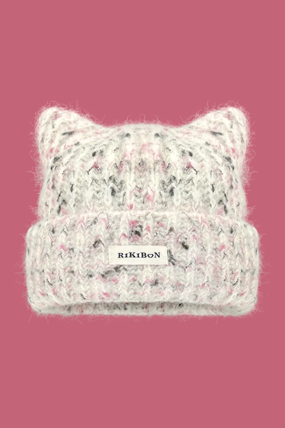 Y2k Cat Ear Knit Hat