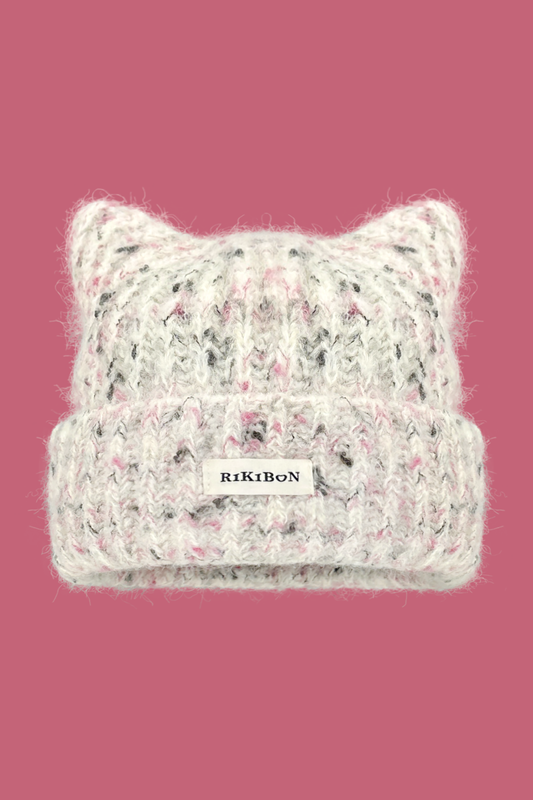 Y2k Cat Ear Knit Hat