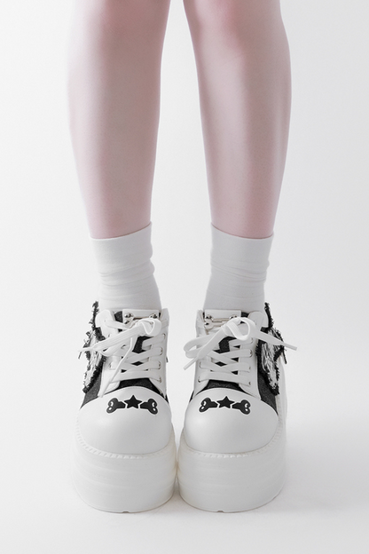 Rock and Roll Subculture Platform Sneakers