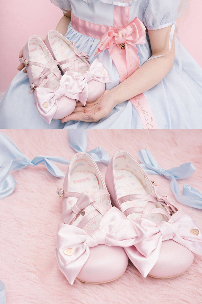 Satin Candy Ribbon Lolita Shoes