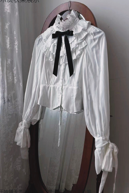 Gothic Lolita Prince Shirt + Skirt + Long Vest