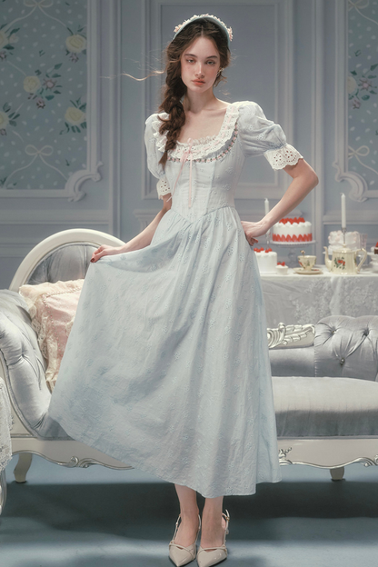 Elysee Cotton Fishbone Dress