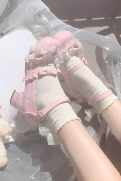 Lace Ribbon Lolita Shoes